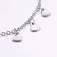 thumbnail image 3 of EOEMY Stainless Steel Charm Bracelet Heart Stainless Steel Cable Silver Z117-Default, 3 of 3