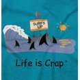 thumbnail image 2 of Surfing Sharks Irony Sarcastic Men's Graphic T Shirt Tees Brisco Brands L, 2 of 6