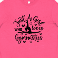 thumbnail image 4 of Inktastic Just a Girl Who Loves Gymnastics Youth T-Shirt, 4 of 5