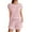 Pink, variant on Seductiva Clothing 2 Piece Lounge Pjs Womens Pajama Set Cap Sleeve Set Tops and Ruffle Shorts Pj Sets Casual Sleepwear with Pockets