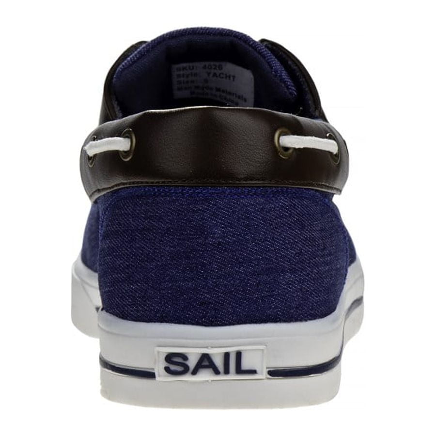 Sail Men's Sip-On Boat Shoes - Navy , 8.5 - Walmart.com
