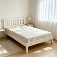 thumbnail image 5 of MMJ Queen Sheets Washed Cotton Fitted Sheet Single Item Mattress Protection Cover Bed Sheet 35.43x78.74in White Coffee Color, 5 of 6