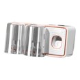 thumbnail image 3 of Toothbrush Holder Wall Mounted Toothbrush Shelf with Automatic Toothpaste Dispenser ABS PS for Bathroom 22 X 6.5 X 10.5cm, 3 of 8