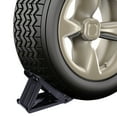thumbnail image 4 of EeaseMX 2 piezas de almohadillas triangulares universales de metal para control de tope de neumáticos, color negro, herramientas antisuciedad para coche y camión., 4 of 7