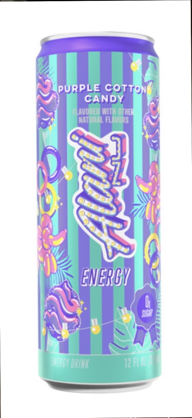 Alani Energy Drink Purple Cotton Candy 6 Count 12 fl oz