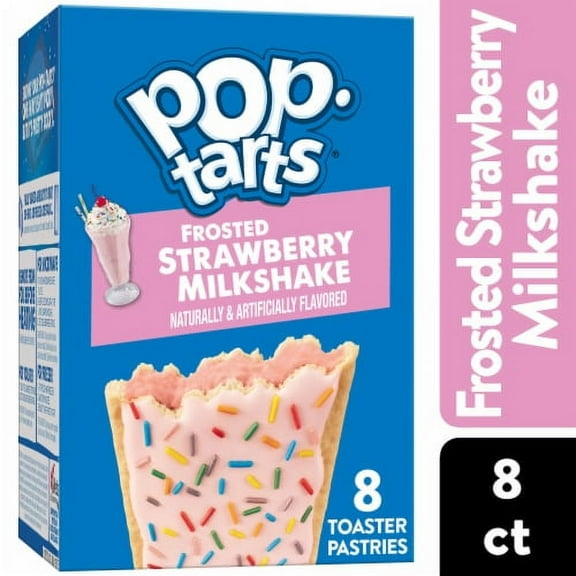 2X - Kellogg's Pop-Tarts Frosted Strawberry Milkshake Toaster Pastries
