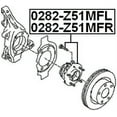 thumbnail image 2 of Febest FRONT WHEEL HUB RH # 0282-Z51MFR OEM 40202-JP01A, 2 of 2