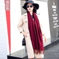 thumbnail image 5 of Bufanda de cachemir de invierno para mujer, bufandas de marca de lujo para hombre, pañuelo con borlas para mujer, chal de pashmina grueso y sólido para mujer, 5 of 5