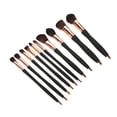 thumbnail image 3 of 10 unids/set Kit de brochas de maquillaje base para cejas corrector sombra de ojos pincel para resaltar oro, 3 of 8