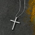 thumbnail image 4 of Ross-Simons 1.00 ct. t.w. Diamond Cross Pendant Necklace in 14kt White Gold, Women's, Adult, 4 of 5