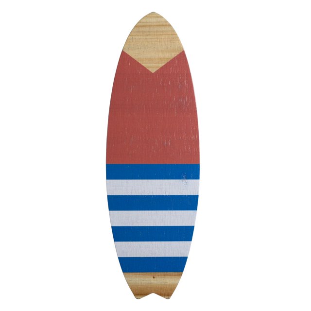 homeroots Décoration Murale 389368 Mini Planche de Surf Rayée