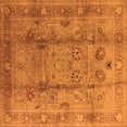 thumbnail image 1 of Ahgly Company Indoor Square Oriental Orange Industrial Area Rugs, 8' Square, 1 of 4