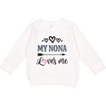 thumbnail image 2 of Inktastic My Nona Grandma Loves Me Girls Toddler Sweatshirt, 2 of 4