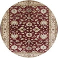 thumbnail image 1 of Ahgly Company Machine Washable Indoor Round Industrial Modern Saffron Red Area Rugs, 7' Round, 1 of 7