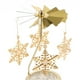 thumbnail image 3 of Candelabro navideño, porta velas, porta velas, decoración de bodas Copo de nieve, 3 of 8