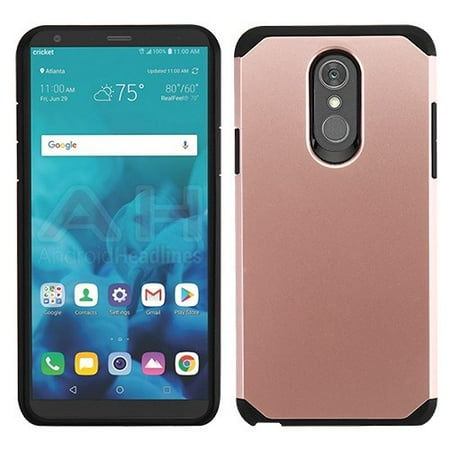 Lg G3 Phone Case Gold Phone Case for Lg Stylo 4 - Phone Case Shockproof Hybrid Rubber Rugged Case Cover Slim Rose Gold ()