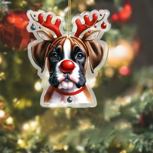 Acrylic Christmas Tree Ornament Hanging Pendant, Festive Holiday Decor for Home, Fireplace, Car Mirror, Wall, Gift for Christmas, Thanksgiving, Valentine's Day, Birthday Party Decoration