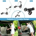 thumbnail image 4 of Resenkos Golf Carry Cart,Golf Stand Cart,3 Wheel Durable Foldable Steel Golf Cart with Mesh Bag, 4 of 8