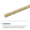 thumbnail image 4 of 8mm x 450mm Brass Round Rod, Metal Solid Shaft Rods Lathe Bar, 4 of 5