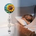 thumbnail image 3 of Round Analog Wall Clocks with Non-Ticking Sweep Movement,Battery Operated Clcoks Decorative for Home,Office-Sunflower On Blue Background Of Realistic Oil Paint(10inch), 3 of 4