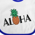 thumbnail image 4 of Inktastic Aloha- with Pineapple Boys or Girls Baby Bib, 4 of 4
