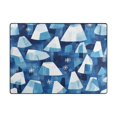 thumbnail image 3 of Winter Icicle Mountains 63''x48'' Plush Memory Foam Bath Mat, Soft, Absorbent, Non Slip, Durable, 3 of 7