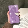 thumbnail image 4 of Bling PU Leather Butterfly Flip Shockproof Wallet Card Case Cover For T-Mobile REVVL V+ 5G, 4 of 6