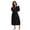 Black, variant on Pajamas for Women Set Lightweight Long Flannel Plush Soft Bathrobe Loungewear Black S