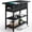 Black, variant on End Table with Charging Station, Flip Top Side Table with USB Ports and Outlets, Sofa Couch Table Bedside Table for Living Room Bedroom, Narrow Nightstand with Storage Shelves for Small Space