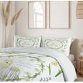 thumbnail image 6 of Ambesonne Easter Bunny Duvet Cover Set, Innocent Easter Art, 2-Calking, Apple Green Lavender Blue, 6 of 7