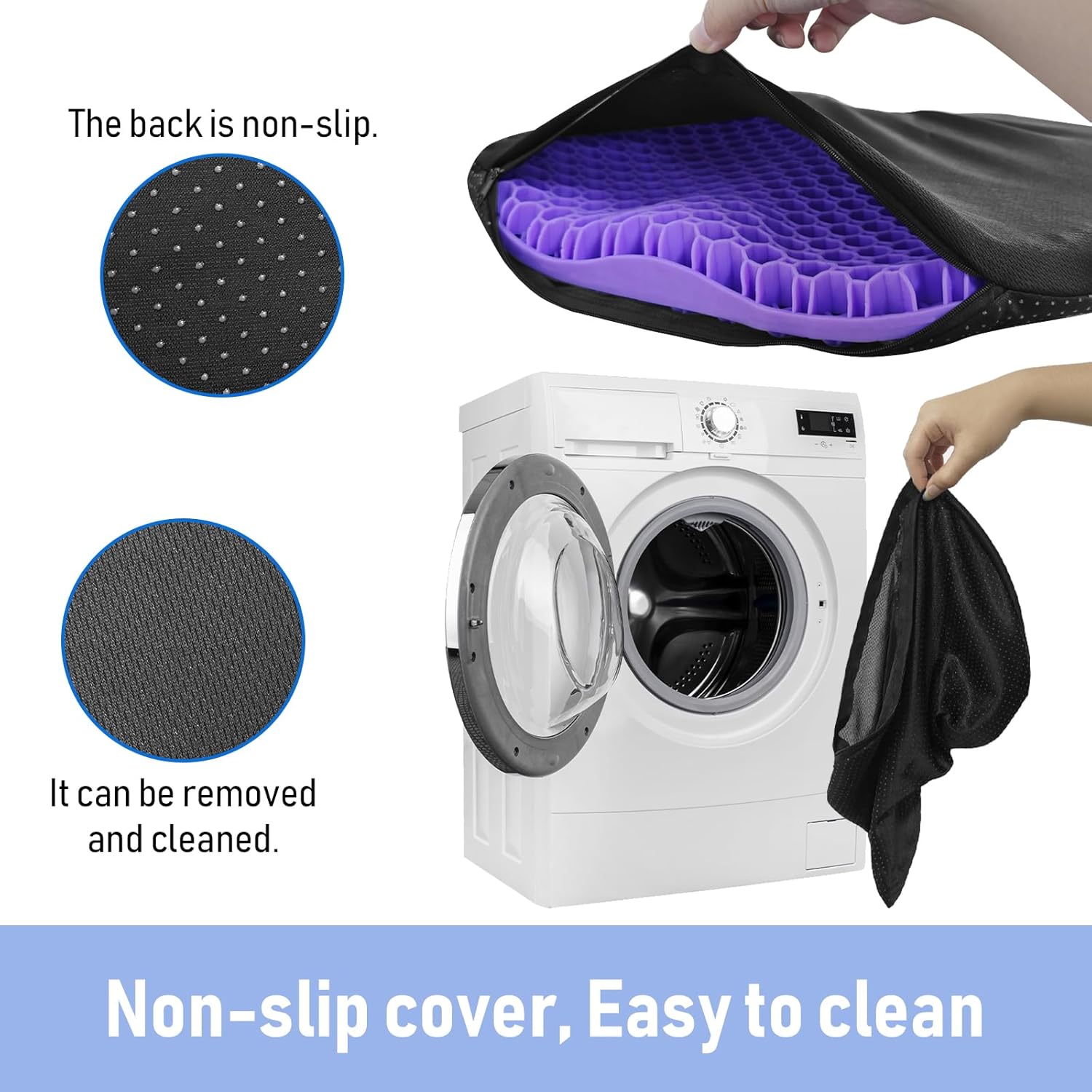 Anti-Slip Kayak Seat Cushion - Waterproof Thicken Gel Boat Kayak Canoe Rowing Stadium Pad for Sit in Kayak Chair Kayak Accessories Equipment Gear for Fishing Kayak