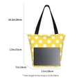 thumbnail image 3 of Disketp Yellow And White Polka Dot Bolsa de Hombro Casual para Mujer, Bolso Cruzado para Compras, Viajes y Uso Diario, 3 of 6