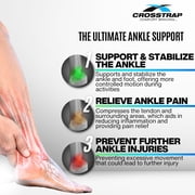 MDUB Crosstrap Achilles Tendon Strap, Unisex Ankle Stabilizer, Pain Relief for Tendonitis