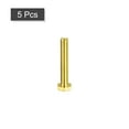 thumbnail image 3 of Unique Bargains Brass Hex Bolts, M8x50mm 5 Pack Fully Thread Grade 4.8 Machine Screws, 3 of 4