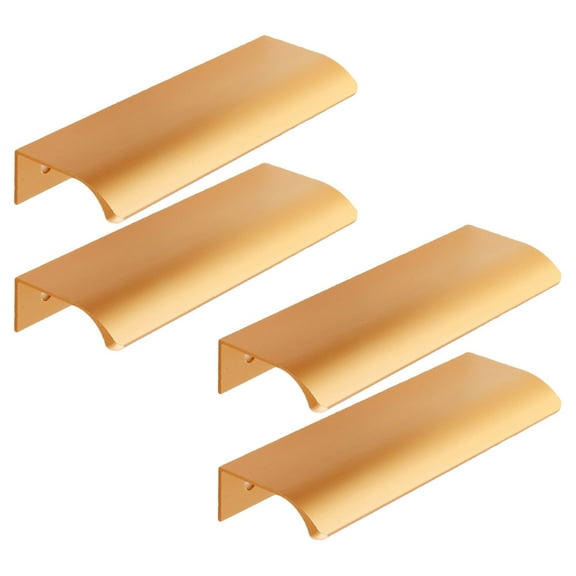 CIMAXIC Sleek Golden Invisible Pull Handles for Cabinets At Home 8Pcs