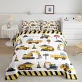 thumbnail image 2 of Castle Fairy Cartoon Truck Twin Comforter Sets,Stripes Bedding Set,Car Bedding Set, 2 of 8