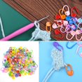 thumbnail image 2 of Mightlink 104Pcs Safety Pins Multicolor Crochet Stitch Clips Knitting Markers Locking Latch DIY Weaving Needle Hooks Sewing Tools Accessory, 2 of 6