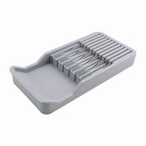 Knife Holder, in Drawer Knife Block Holder with Expandable Cutlery Tray Kitchen Drawer Organizer Insert-Holds 11 Knive