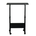 thumbnail image 3 of GoDecor Bureau Portable Réglable en Hauteur pour Ordinateur Portable PC Support Mobile avec Roulettes, 3 of 5