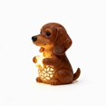 thumbnail image 6 of Cute Dog Tabletop Night Light with Vintage Star,Resin Puppy Lamp,3D Cute Pet LED Table Lamps for Bedroom Nursery Desk,Gift for Dog Lovers, 6 of 8