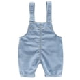 thumbnail image 3 of Baby & Little Boys/girls Water Washed Ripped Soft Denim Overalls, 3 of 6