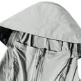 thumbnail image 5 of SYMOID Womens UPF 50+ Sun Protection Jacket Lightweight Hoodie Long Sleeve Full Zip with Thumbholes Gray,Size 2XL, 5 of 9