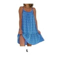 thumbnail image 3 of fastboy Robe d'Été Bohème Multifonctionnelle pour Tenue Décontractée, Bleu L, 3 of 5
