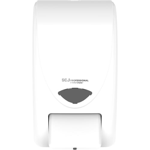 SC Johnson Proline Curve Manual Dispenser - Manual - 2.11 quart Capacity - Anti-bacterial, Wear Resistant, Durable, Push Button, Hygienic, Locking Mechanism, Wall Mountable - White - 1Each