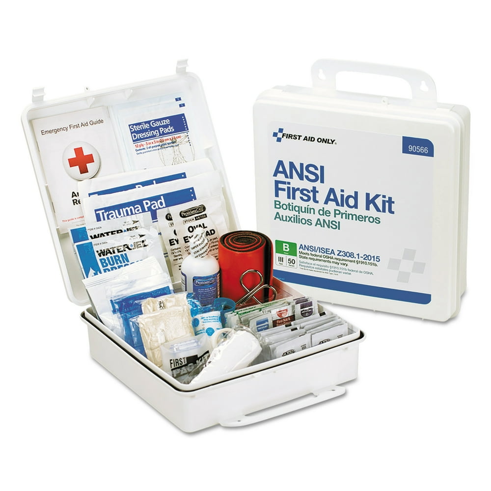 First Aid Only ANSI 2015 Compliant Class B Type III First Aid Kit for