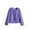 Purple, variant on Fesfesfes Crop Coat for Women Solid Short Imitation-Fur Warm Vest Coat Faux-Fur Tops On Sale