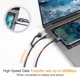 thumbnail image 5 of Cable USB a USB C de 4 Pies, 2 en 1 Trenzado USB 2.0 USB A/C a C 3A, Cable de Carga Rápida USB a Tipo C para MacBook Pro/Air/iPad Pro 2020 2019, Galaxy S22 S21, Note,, 5 of 5