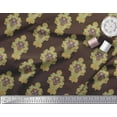 thumbnail image 3 of Soimoi Brown Modal Satin Fabric Floral Damask Fabric Prints By Yard 42 Inch Wide, 3 of 3