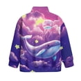 thumbnail image 5 of Uorisanigo Girls Oversized Sweatshirts Long Sleeve Lapel Zipper Sweatshirt Lightweight Cloud Whale Star Athletic Sweatshirts Pullover Jacket for Teen Girl School Tops Fall Clothes, 5 of 7