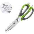 thumbnail image 1 of Tijeras de cocina, tijeras para hierbas, tijeras multiusos con hojas de acero inoxidable, mangos ergonómicos antideslizantes, tijeras multiusos, tijeras para carne, pescado, pollo Ormromra LL-2413, 1 of 7